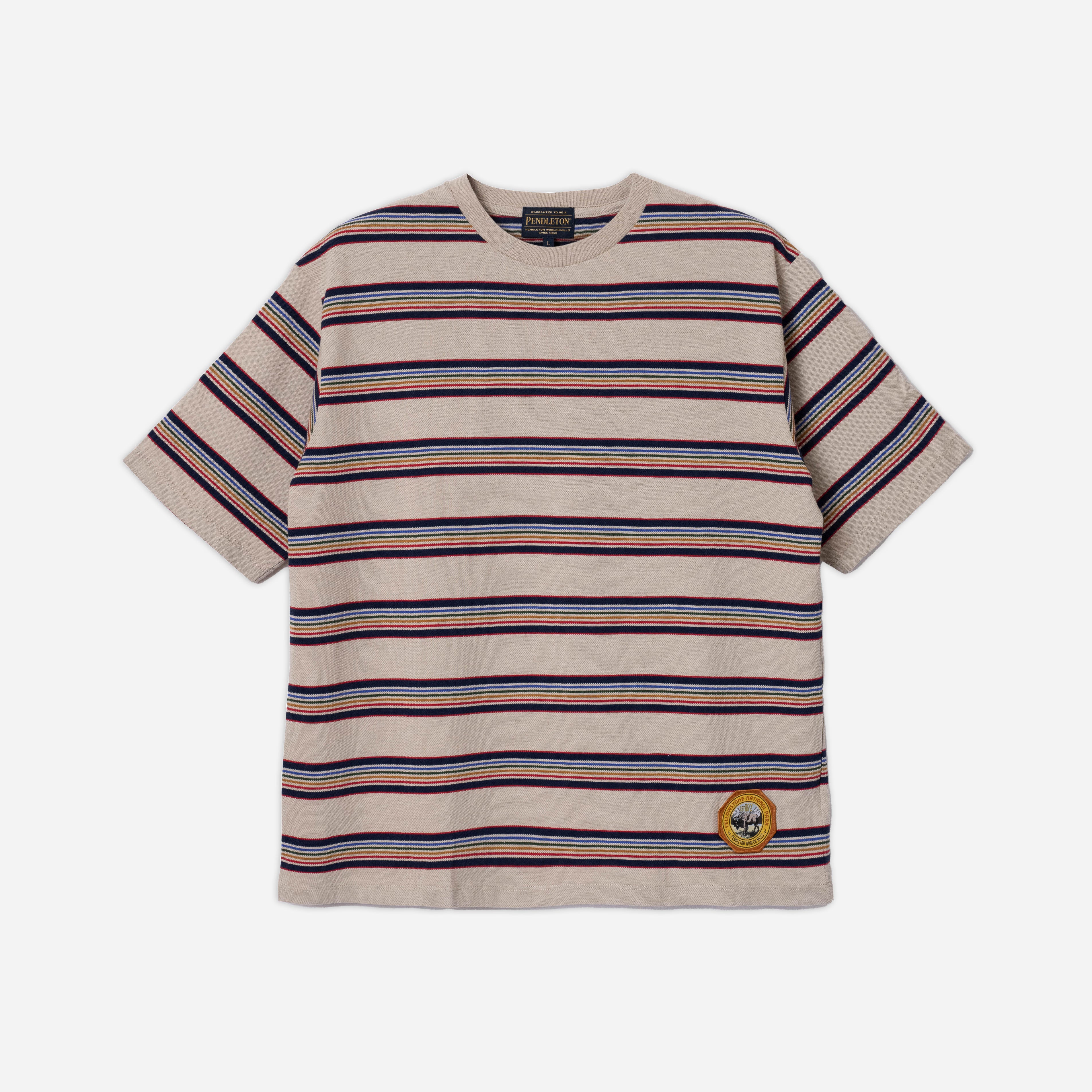 NATIONAL PARK PIQUE BOARDER T-SHIRT - YELLOWSTONE