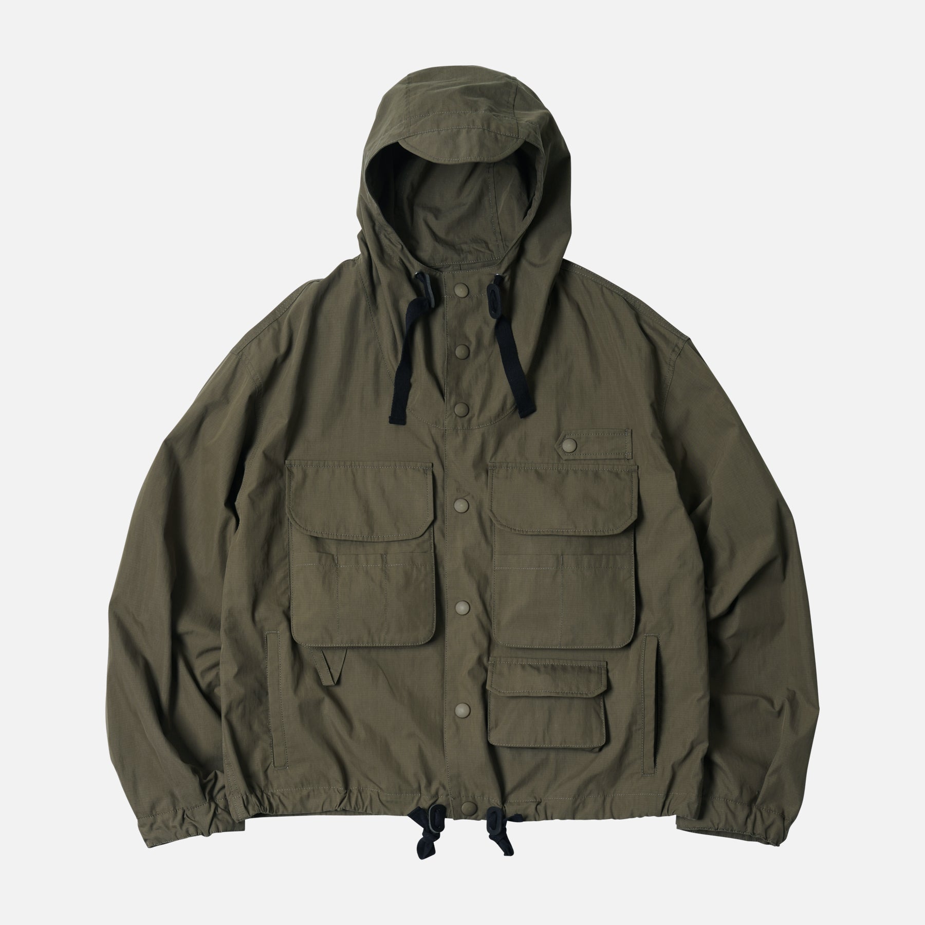 WADING HOODED PARKA JACKET  - OLIVE
