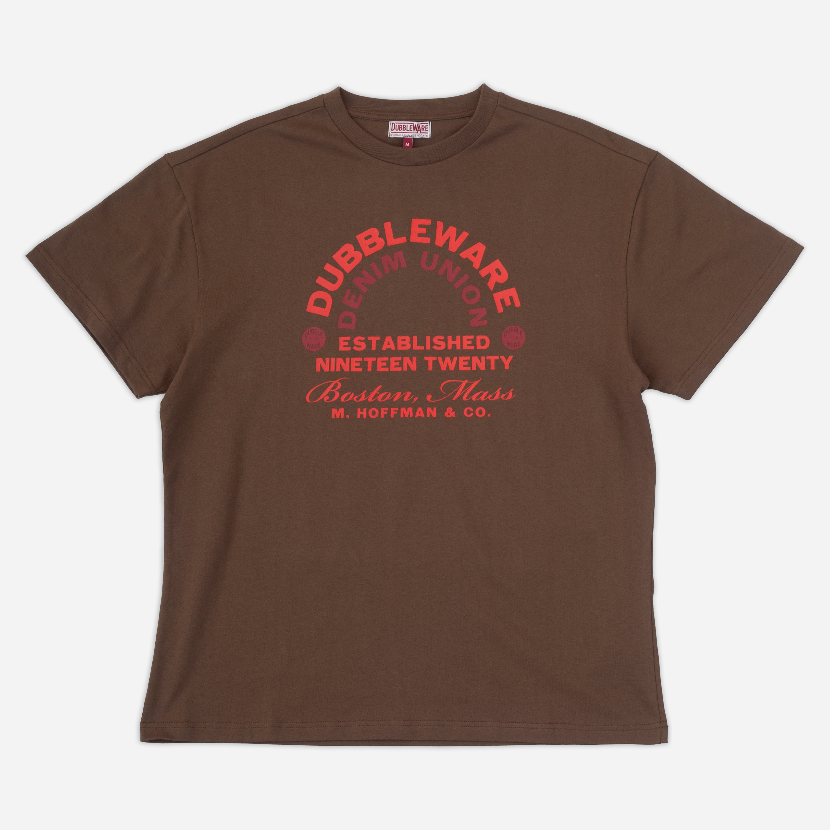 DENIM UNION T-SHIRT - BROWN