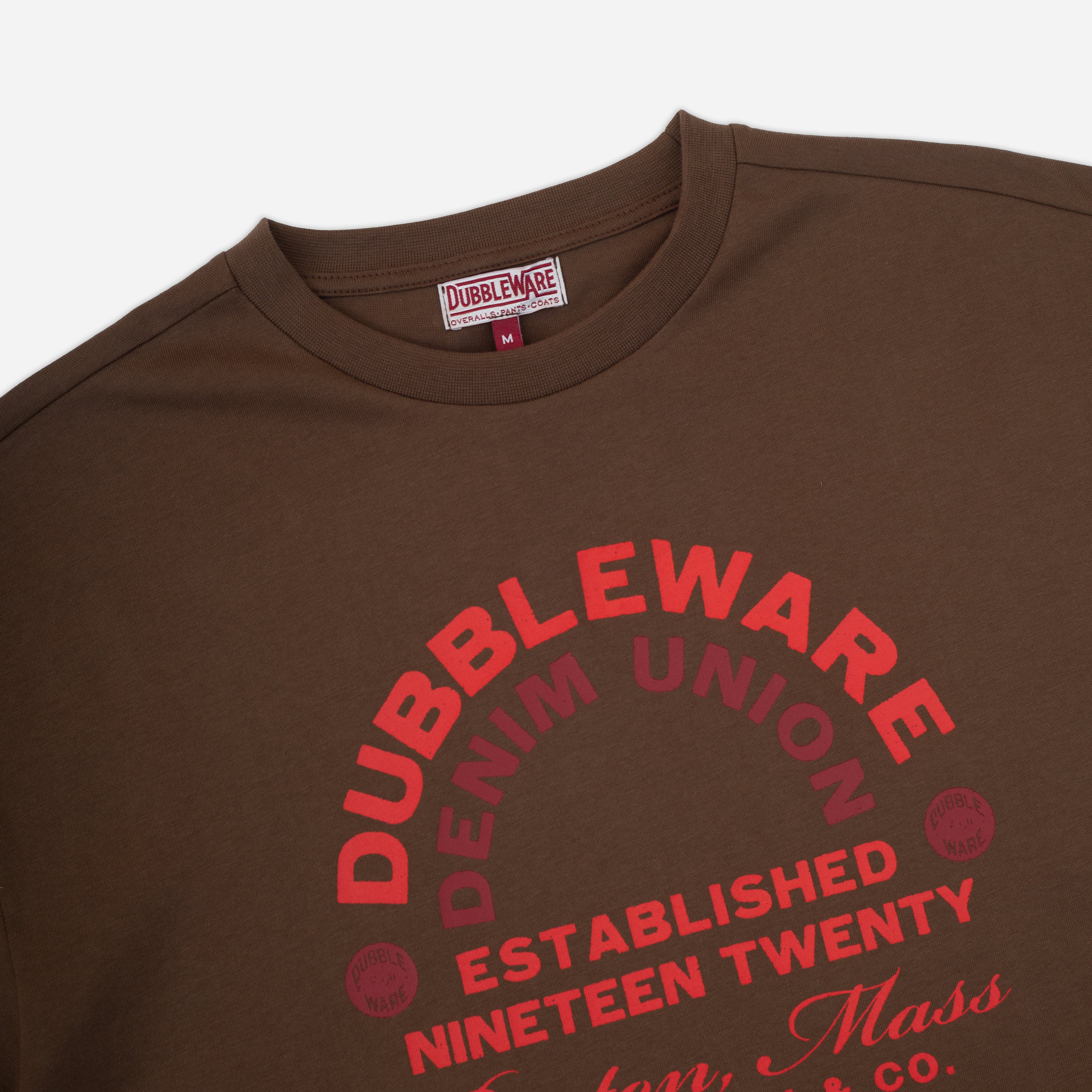 DENIM UNION T-SHIRT - BROWN