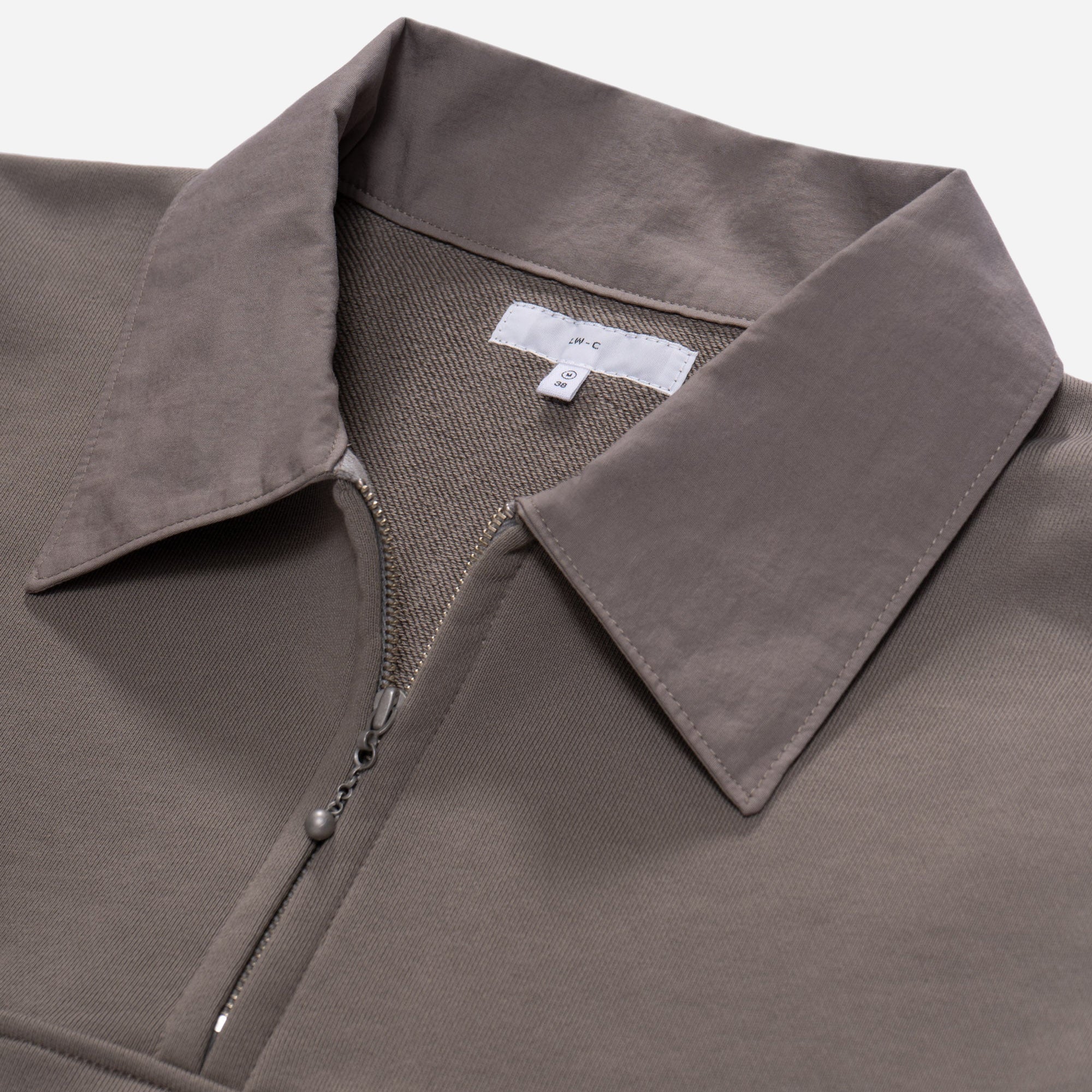 ANDERSON QUARTER ZIP SWEAT - ANVIL GREY