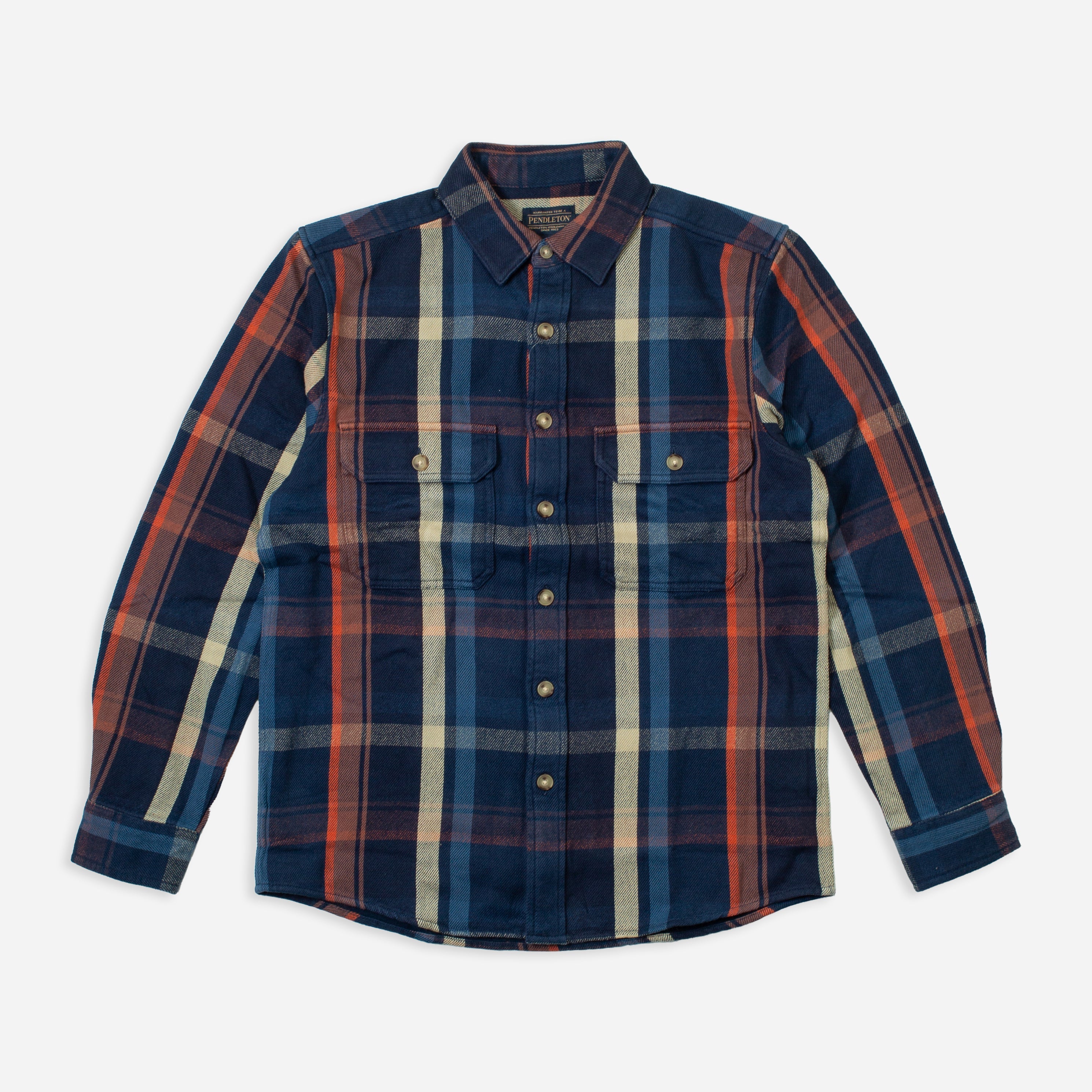 ARCADIA FLANNEL SHIRT - NAVY MULTI PLAID
