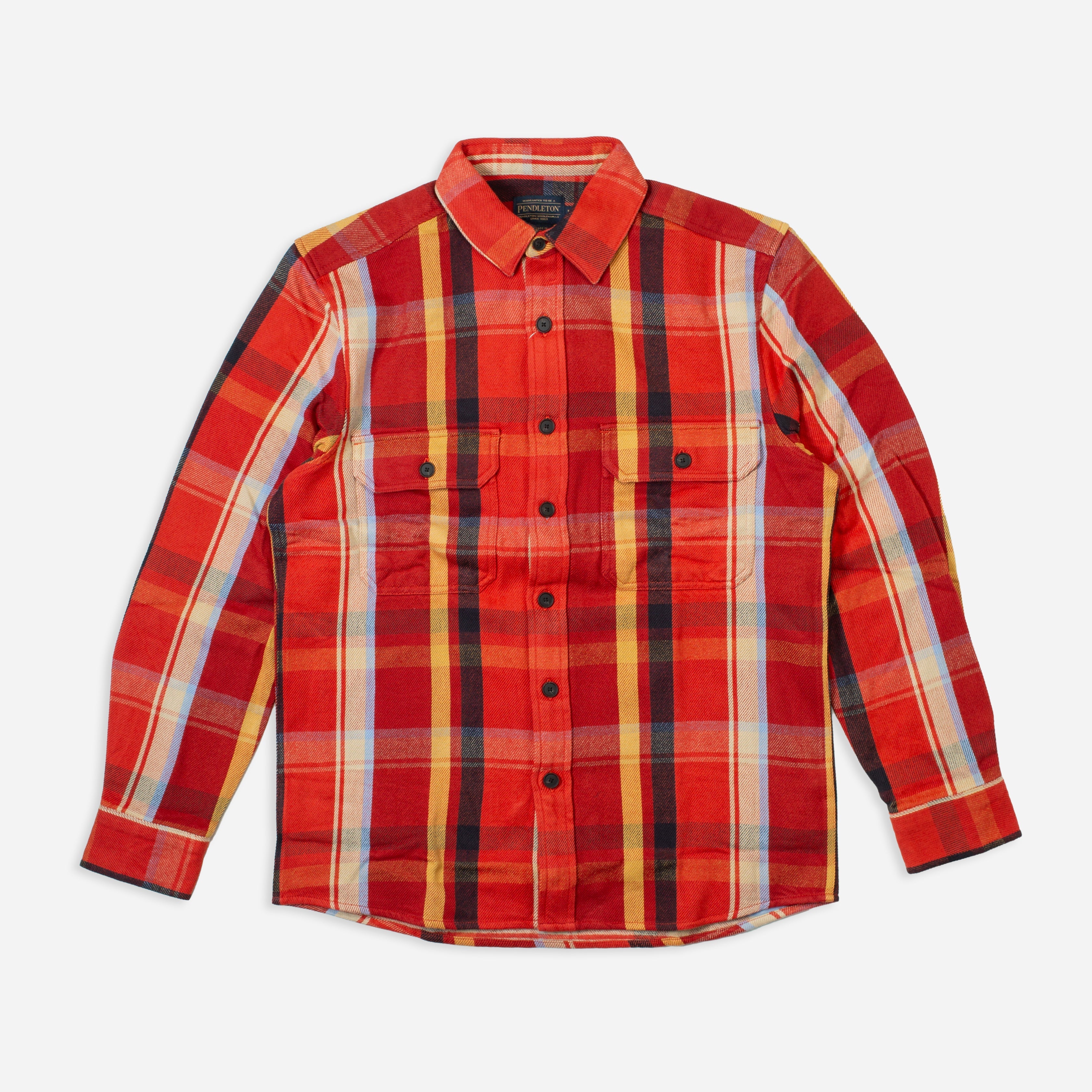 ARCADIA FLANNEL SHIRT -  RED MULTI PLAID
