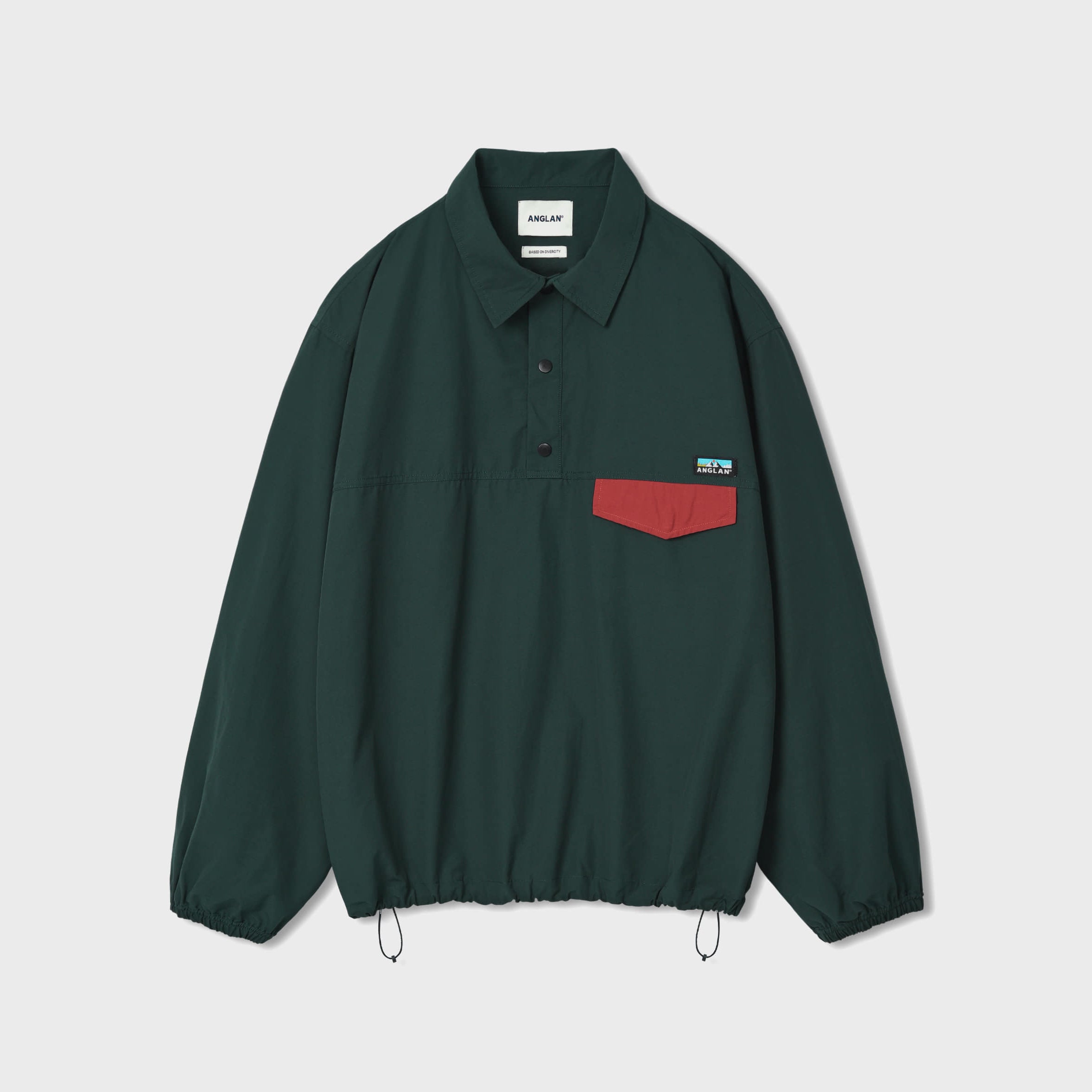 PERKY BUTTON PULLOVER SWEAT - GREEN