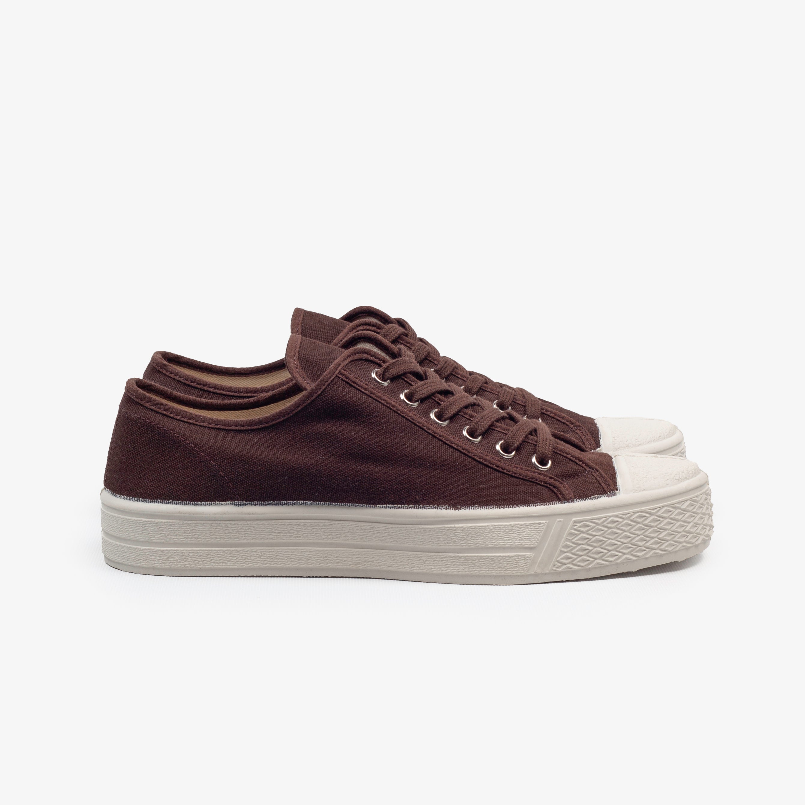 MILITARY LOW - BROWN/WHITE
