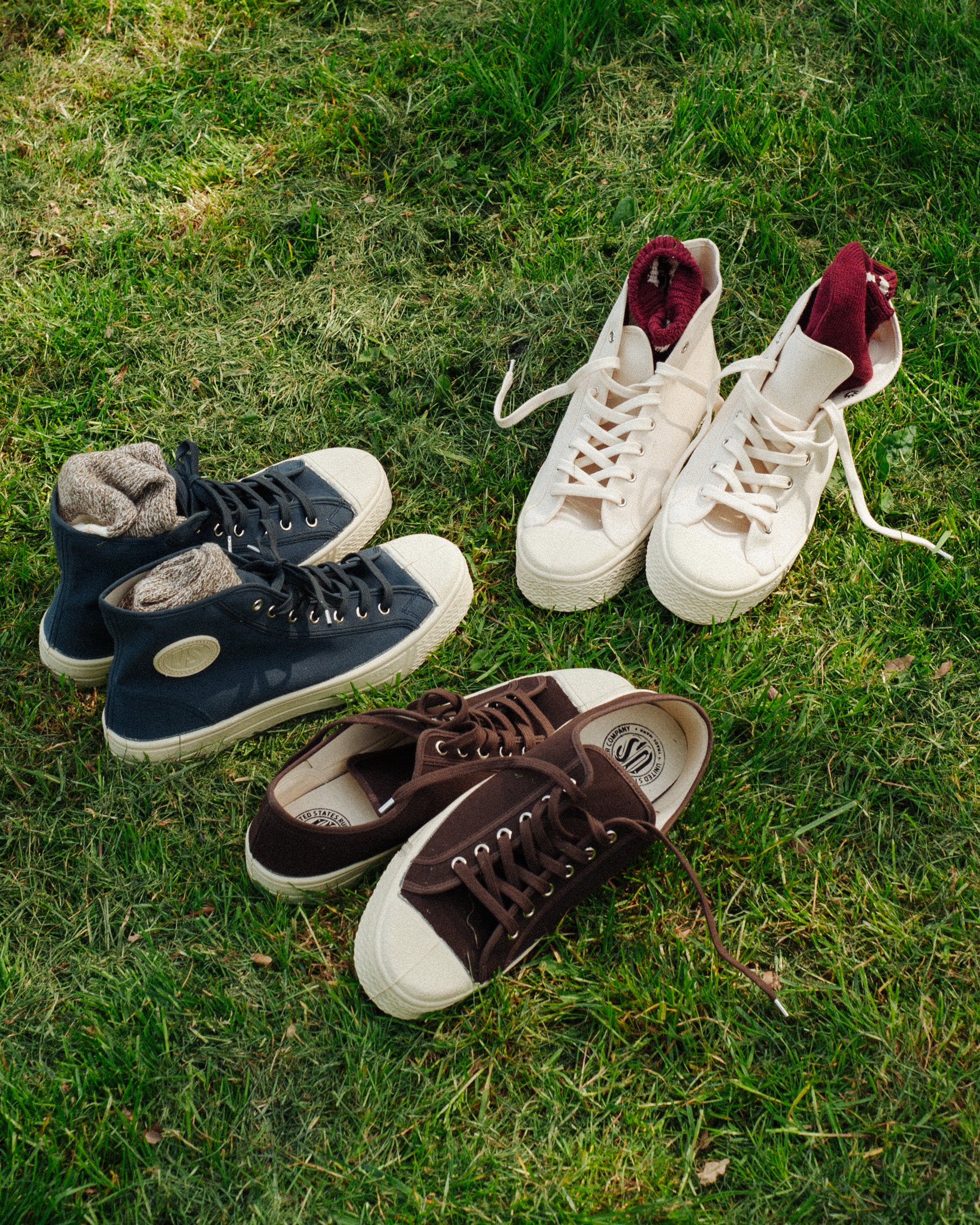 MILITARY LOW - BROWN/WHITE