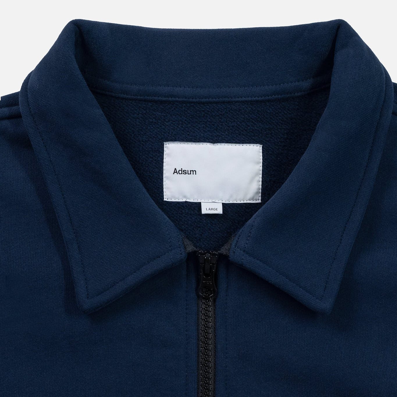 FLEECE ZIP OVERSHIRT - NAVY