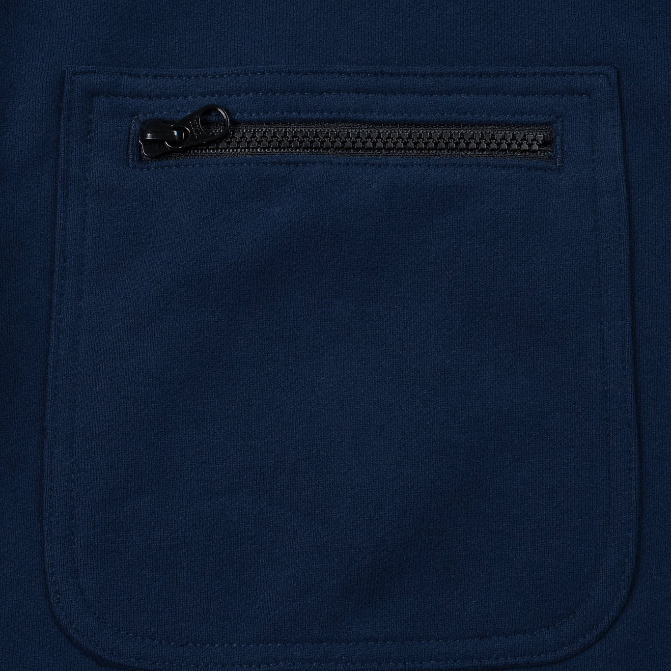 FLEECE ZIP OVERSHIRT - NAVY