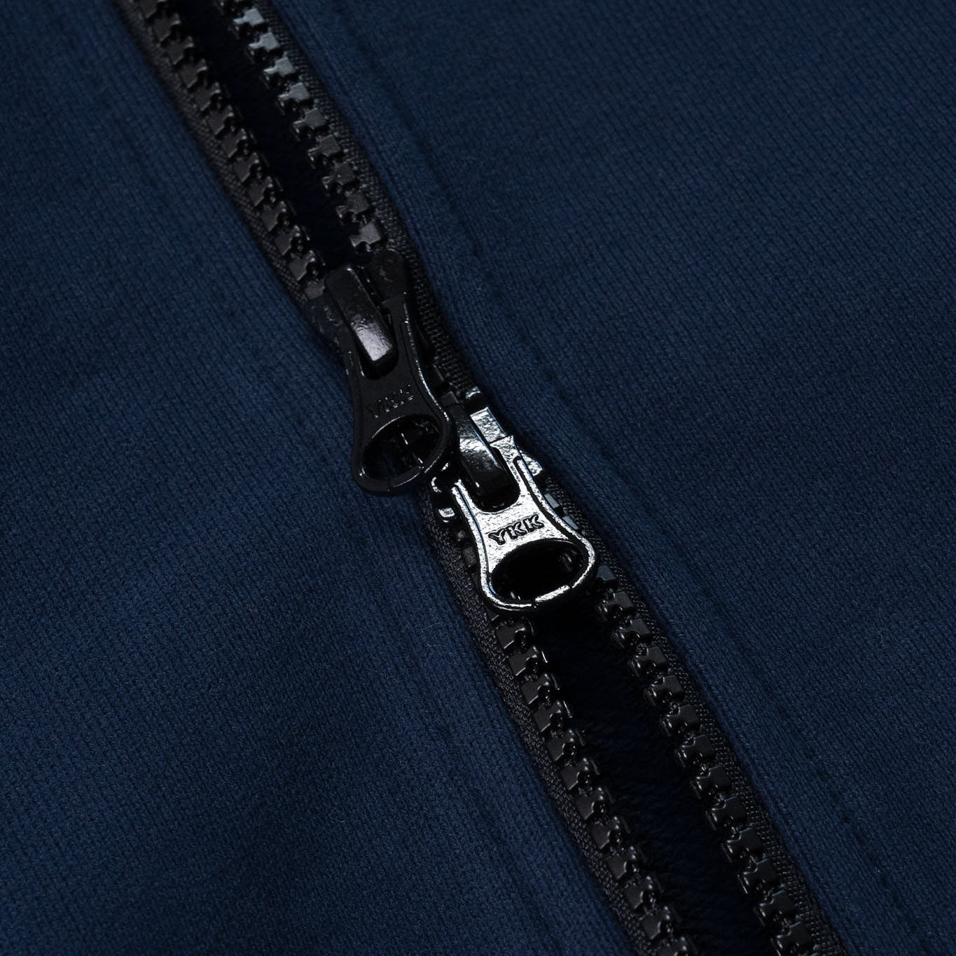 FLEECE ZIP OVERSHIRT - NAVY