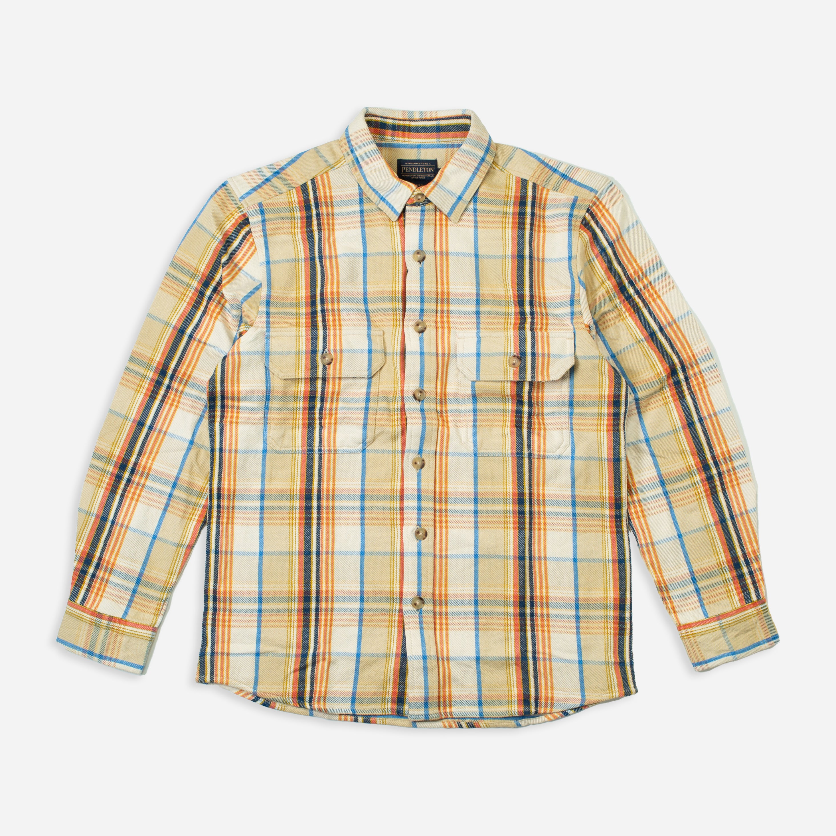 ARCADIA FLANNEL SHIRT - KHAKI MULTI PLAID