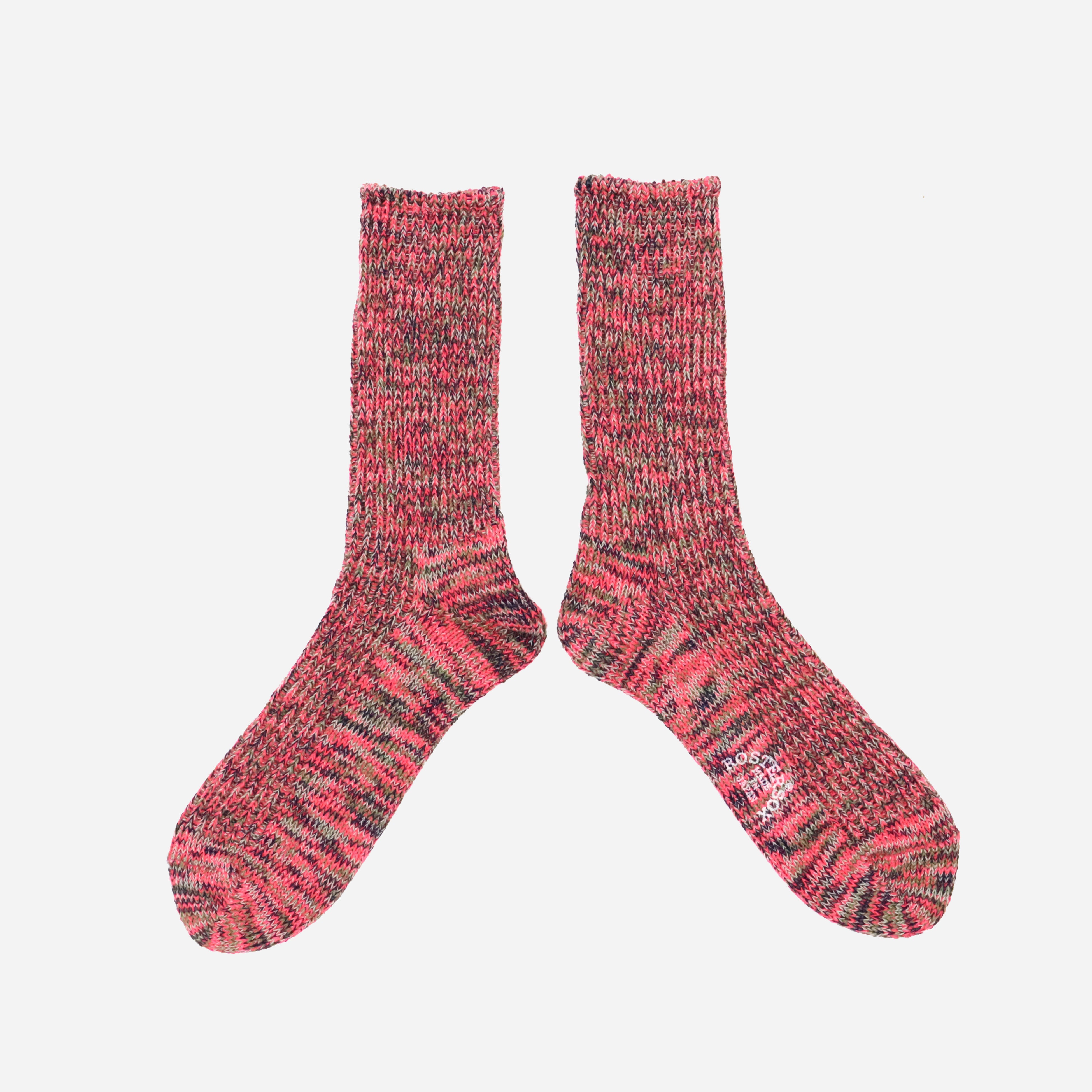 64 MIXED YARN SOCK - PINK