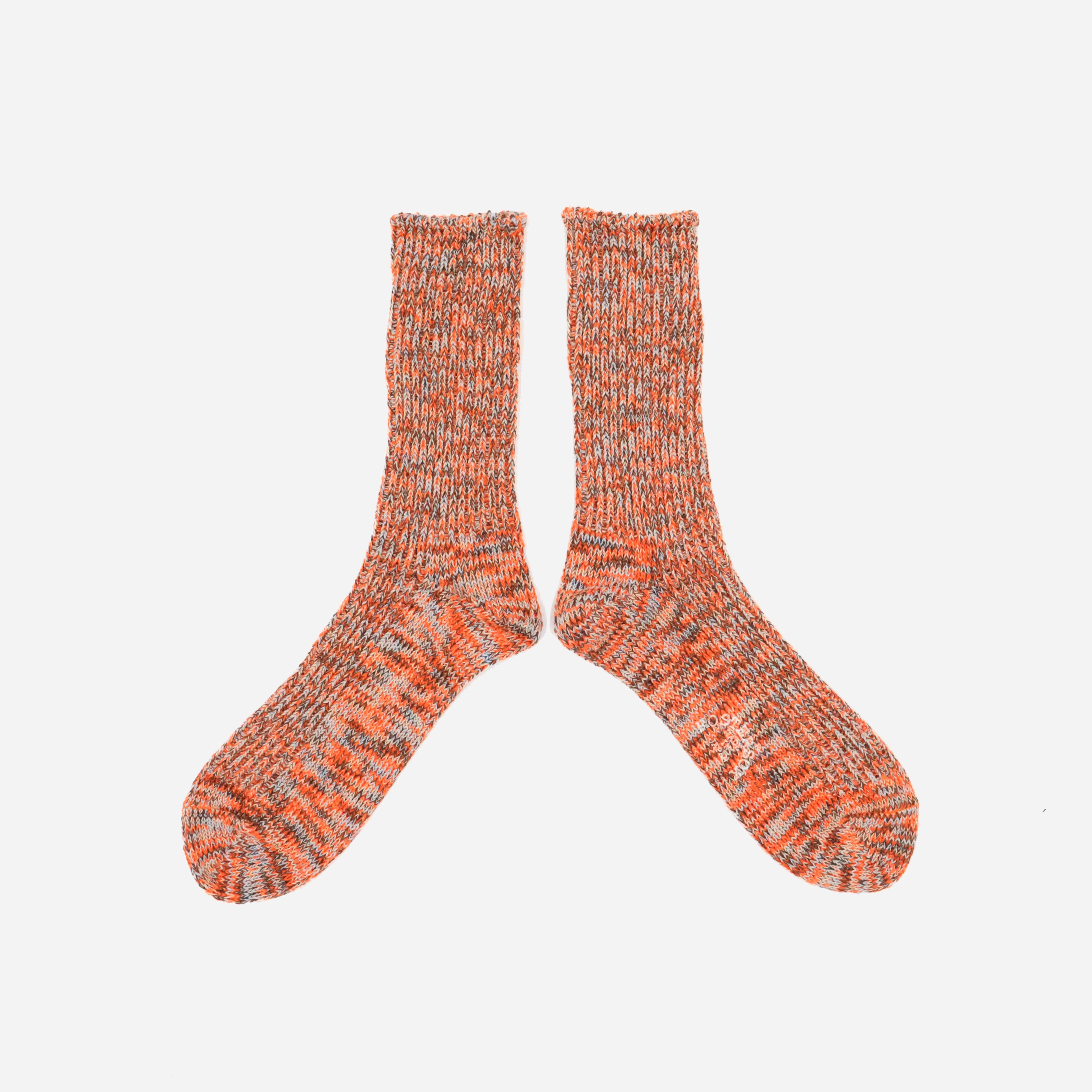 64 MIXED YARN SOCK - ORANGE