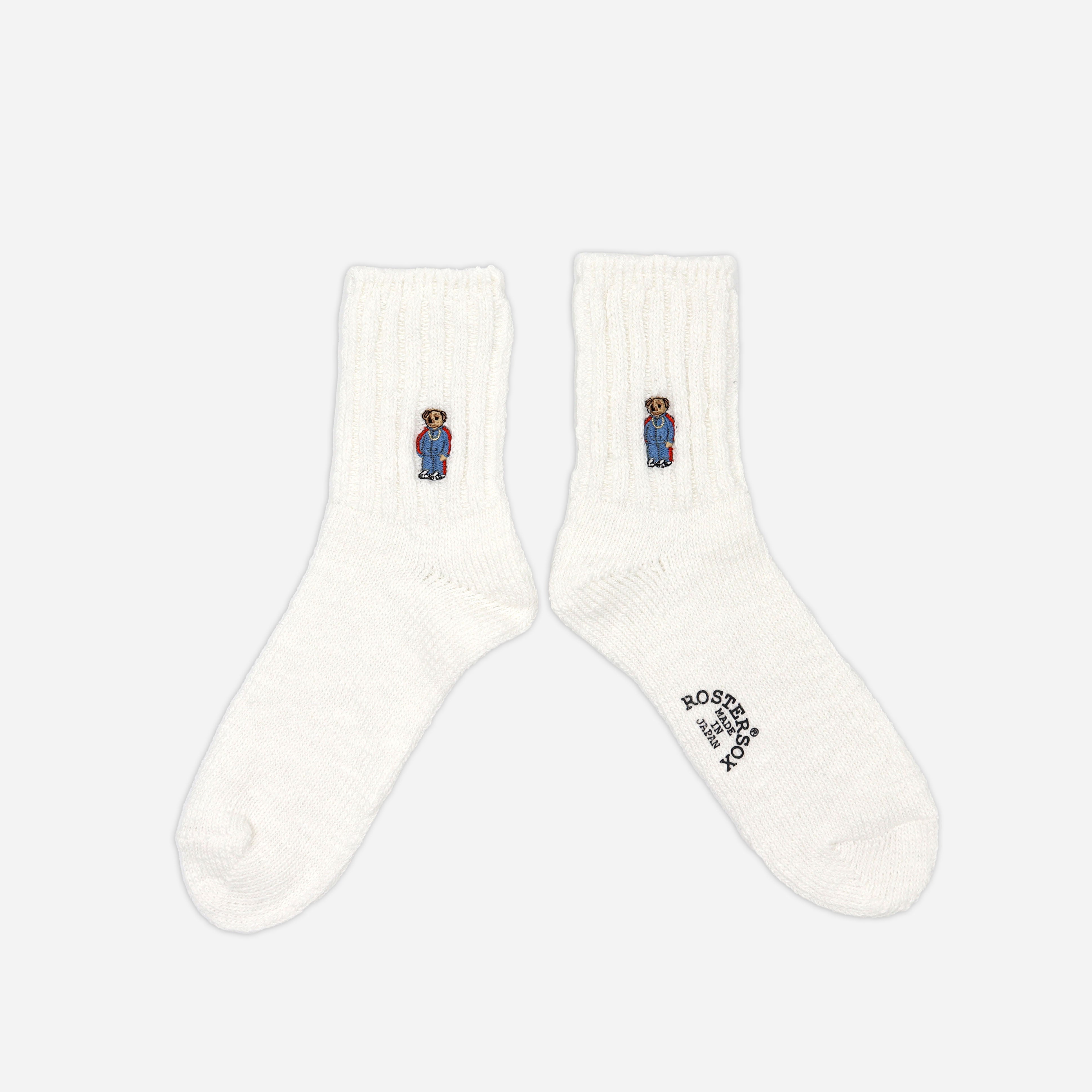 RAP BEAR SOCK - WHITE